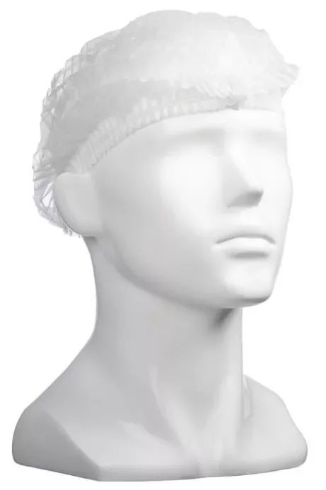 Polypropylene Crimp Hats - White