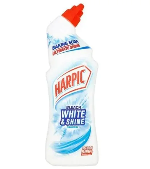 Harpic White & Shine Bleach Gel Toilet Cleaner Gel 500ml
