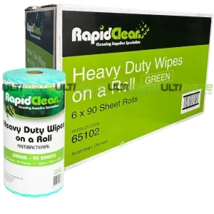 RapidClean Heavy Duty Wipes on a Roll x 6