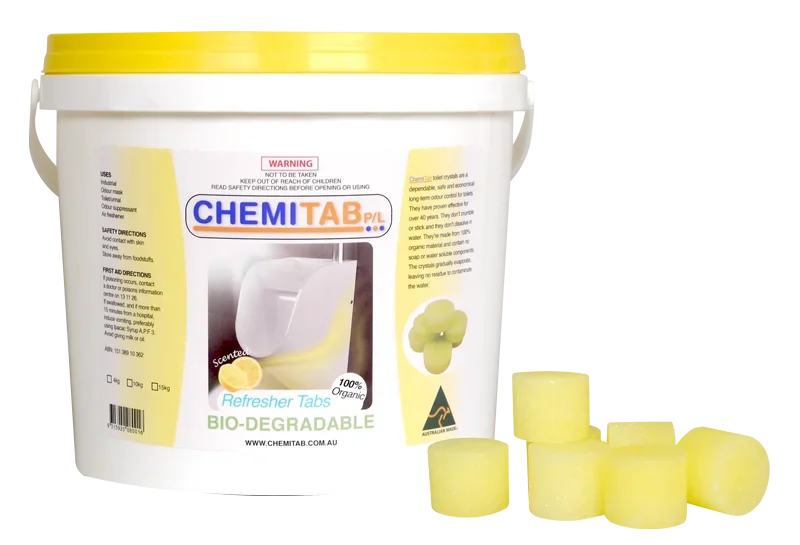 Chemi Tab Lemon Urinal Toilet Blocks 4kg