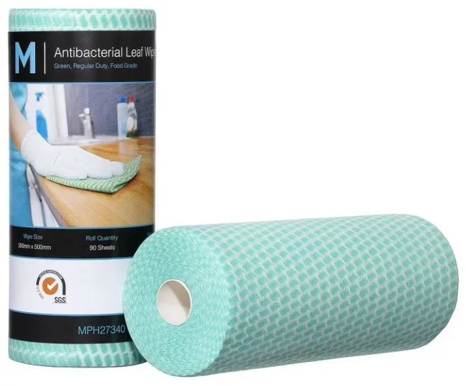 Matthews Antibacterial Leaf Wipes 90's - Green