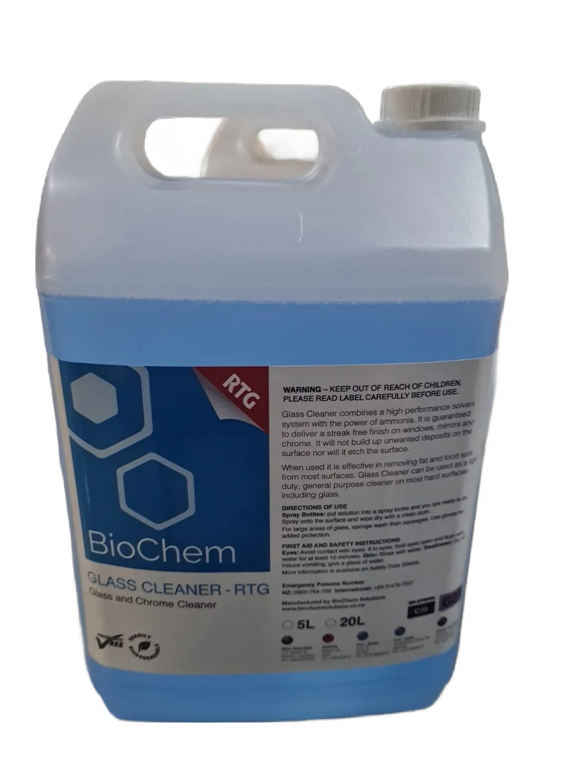 Glass Cleaner - RTG 5L - CTN