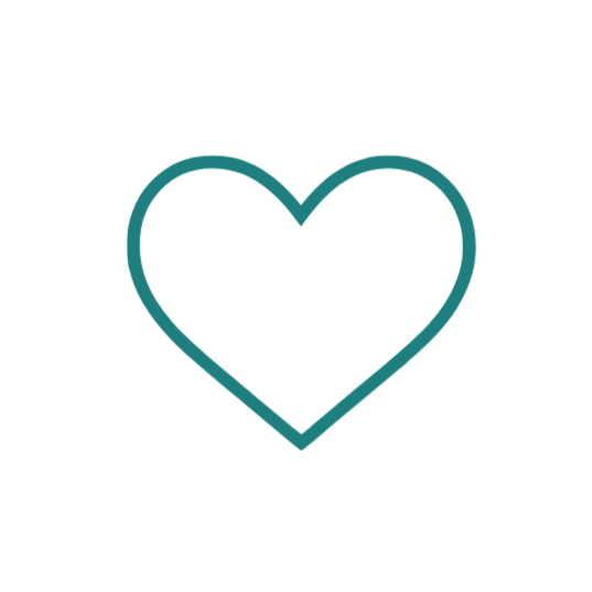 Outline of a heart with an arrow through it.