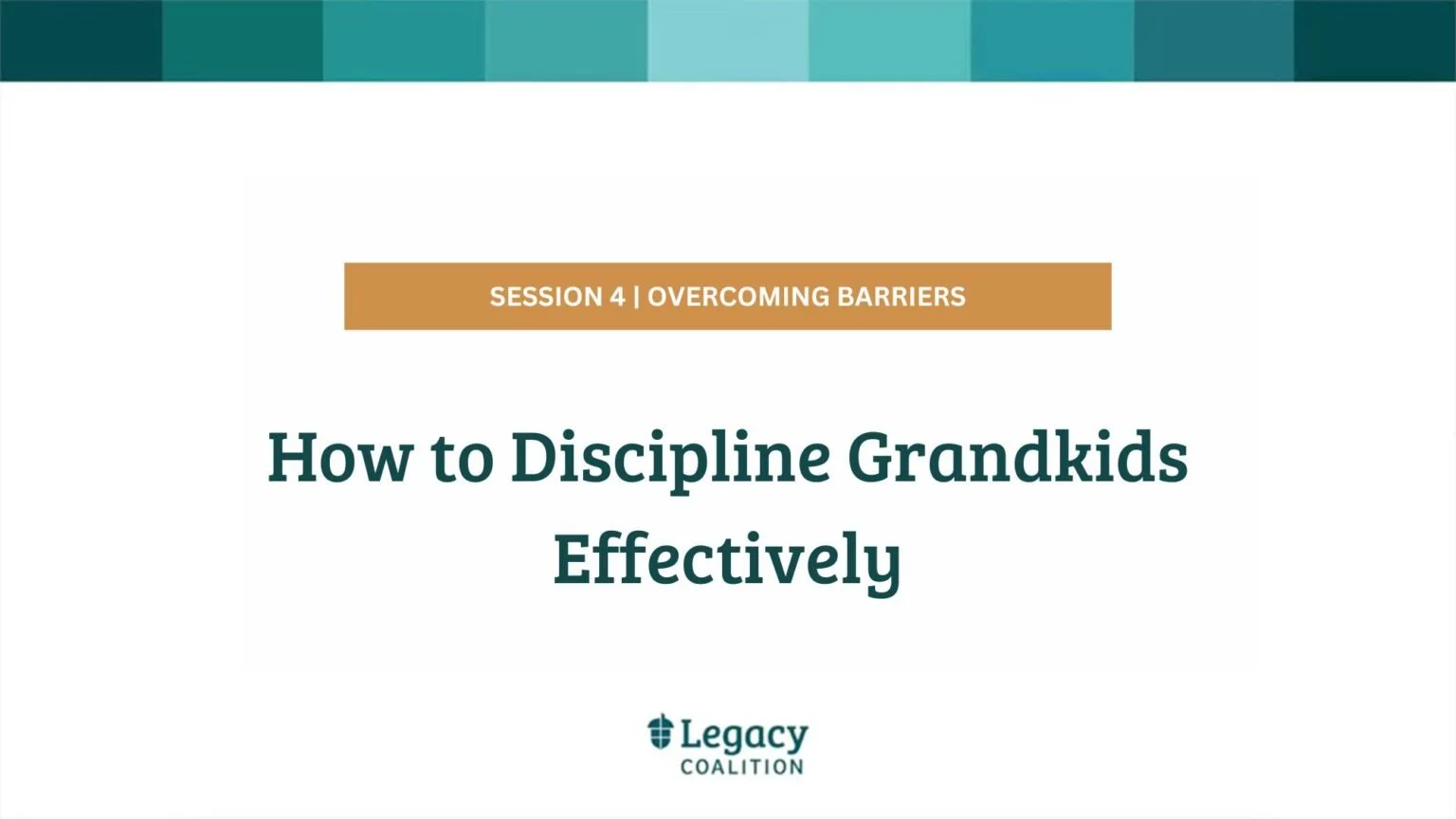 Session 4 - Discipline
