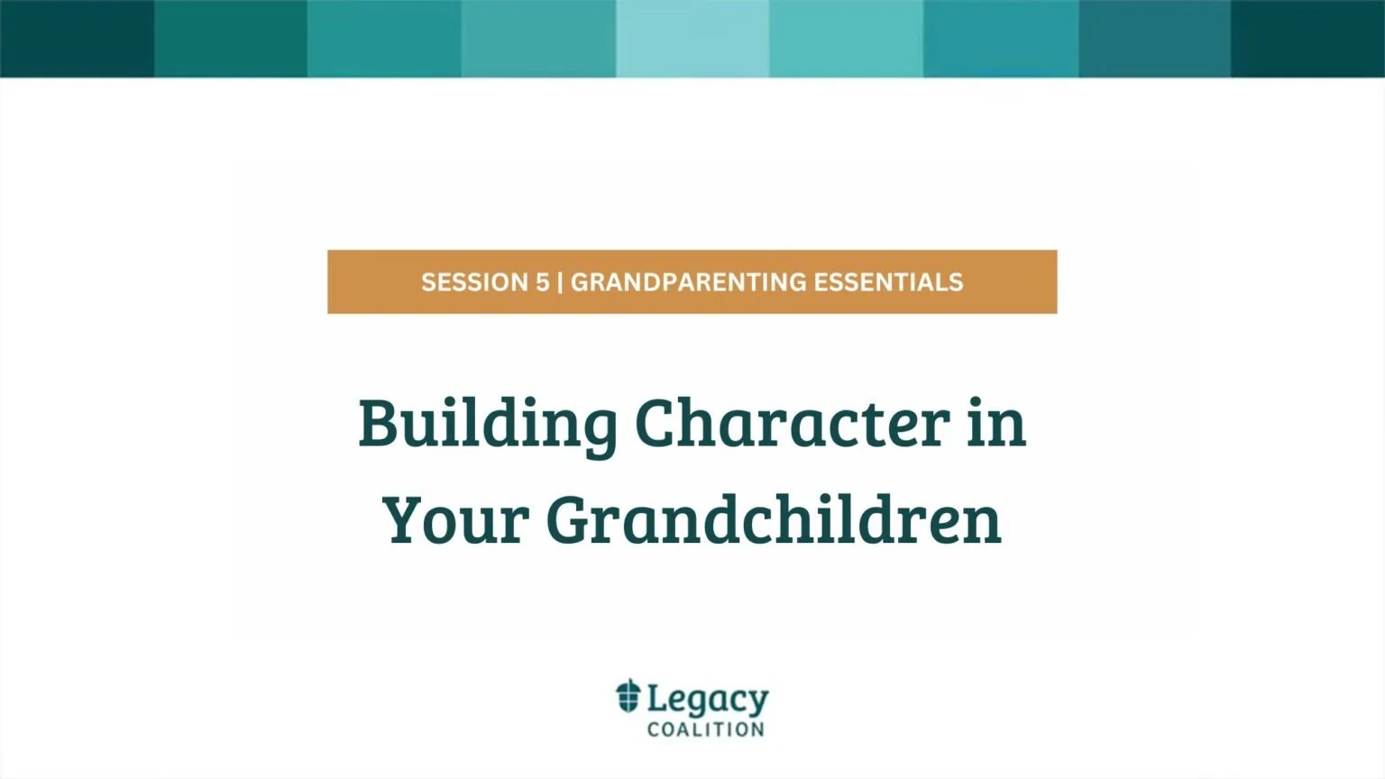 Session 5 - Building Character