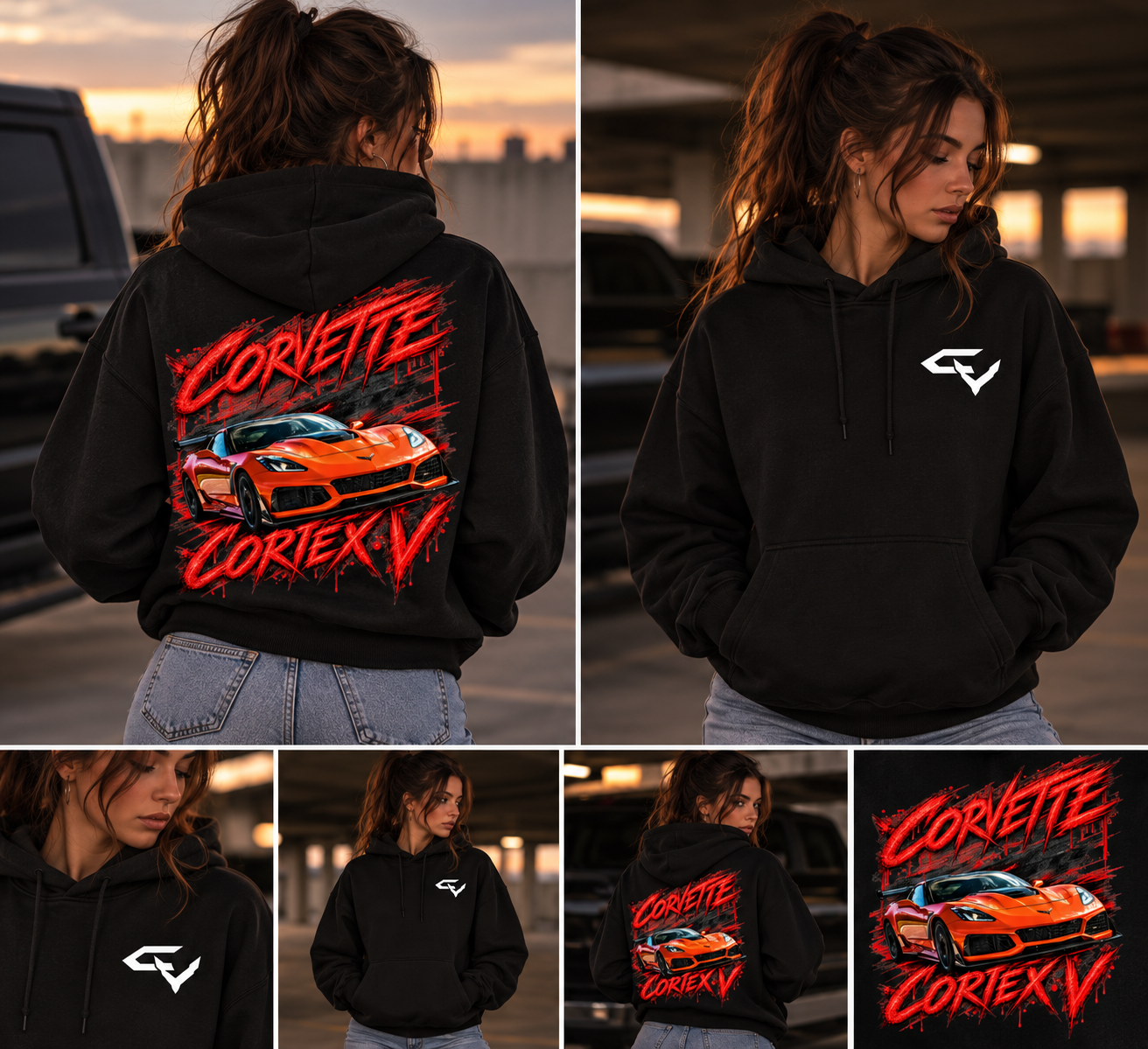 Corvette Oversized Fit Hoodie