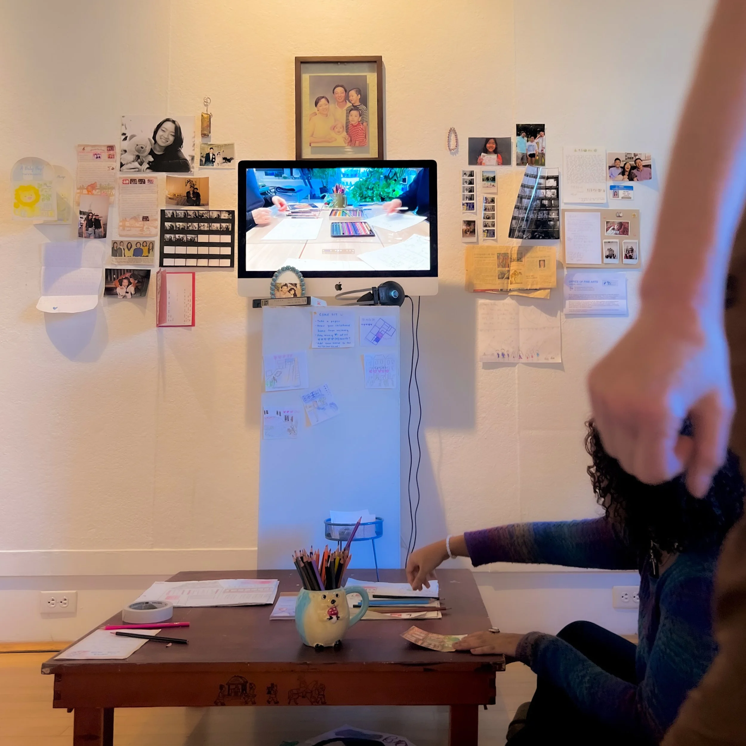 video + mapping a conversation with my mother