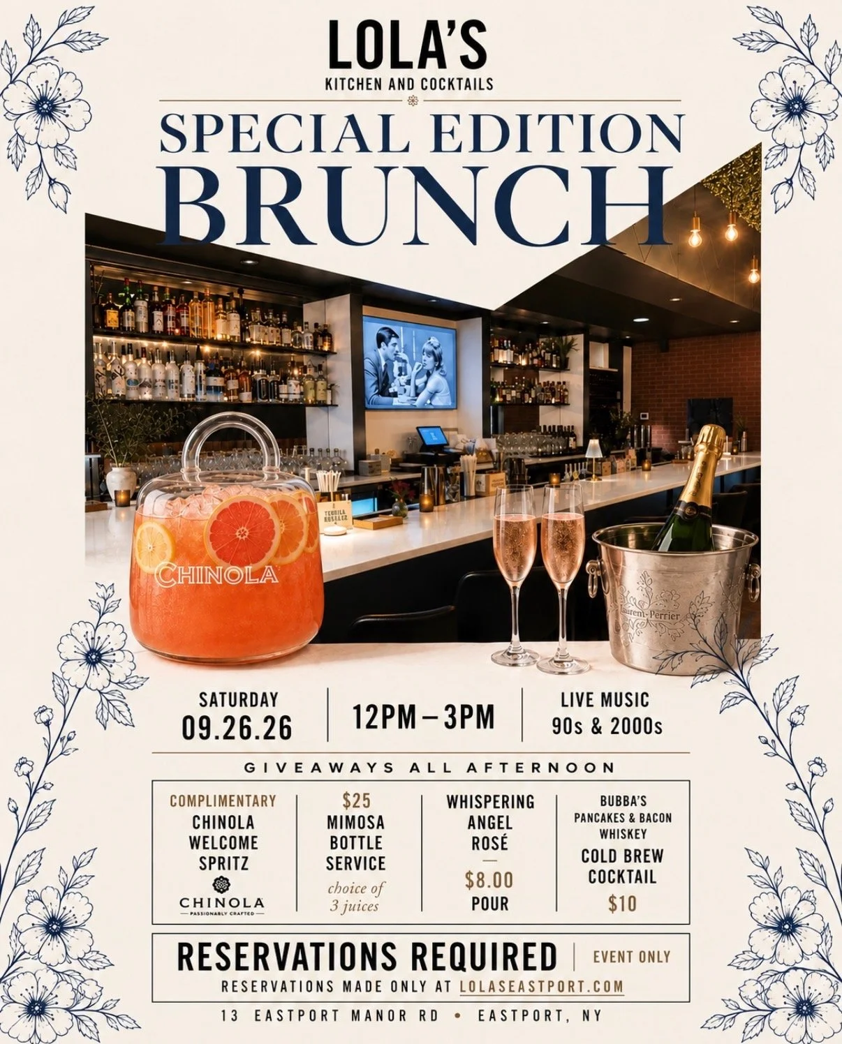 Special Edition Brunch at Lola's Kitchen & Cocktails