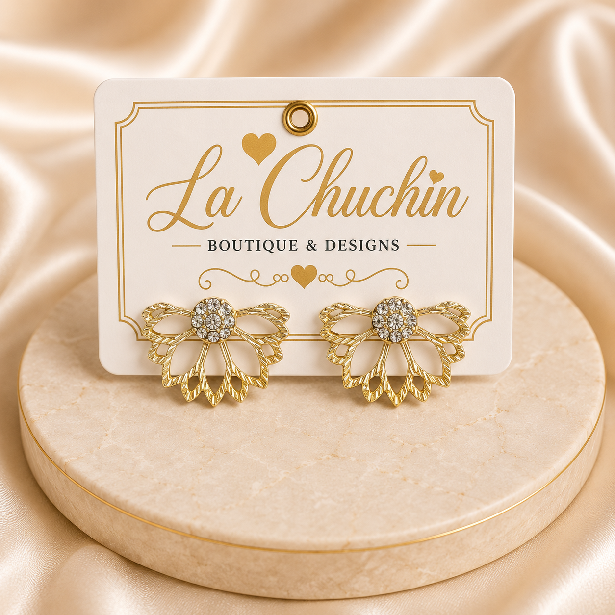 Gold Peak A Boo Earrings