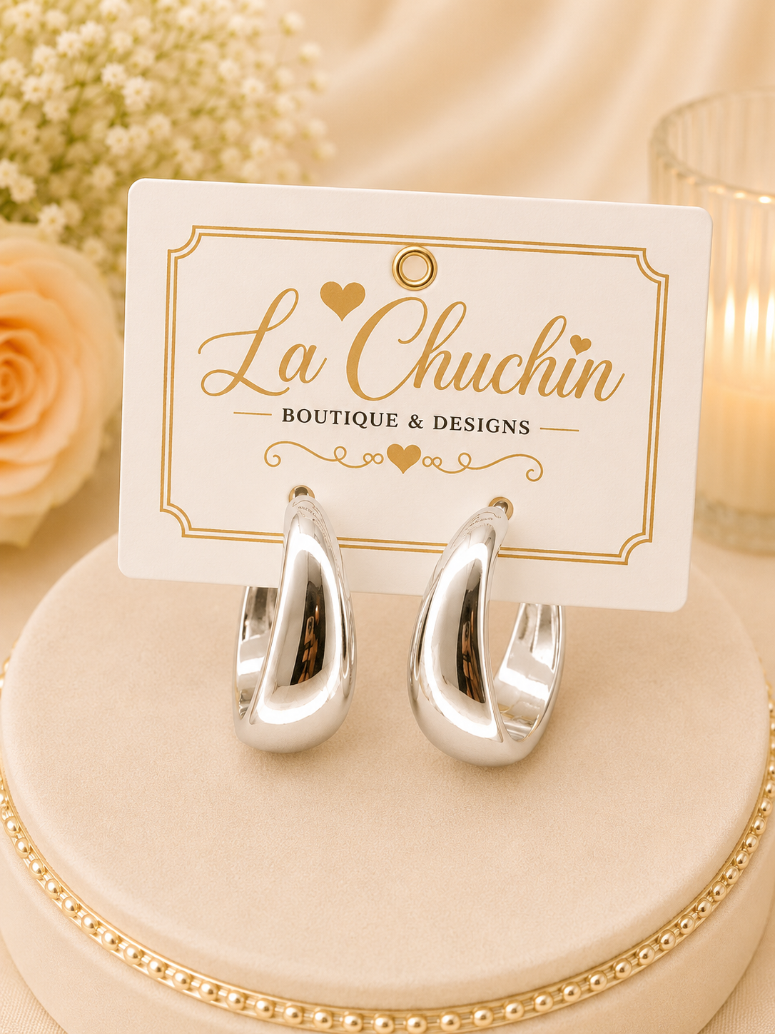 Silver Hoops