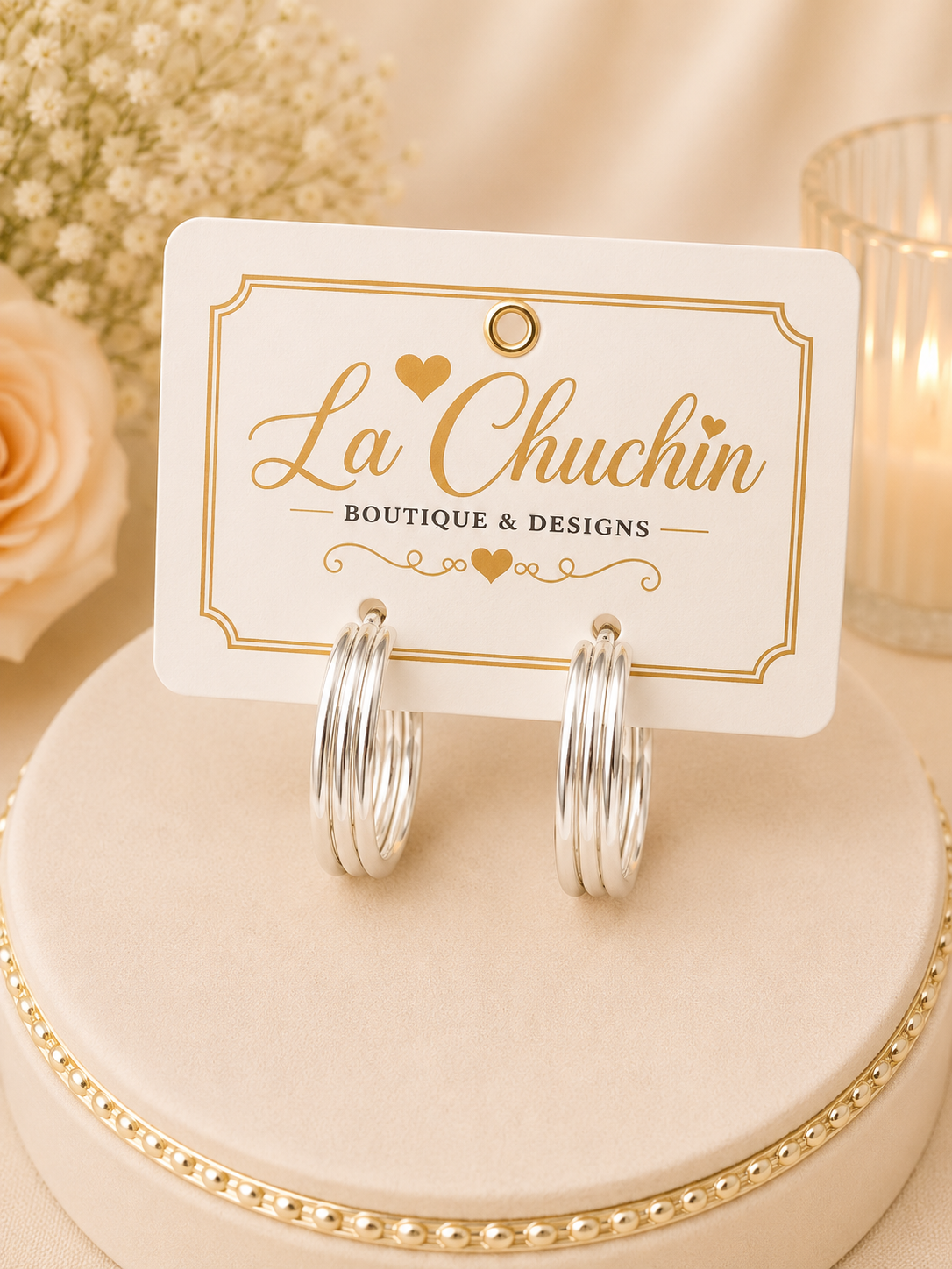 Silver Hoops