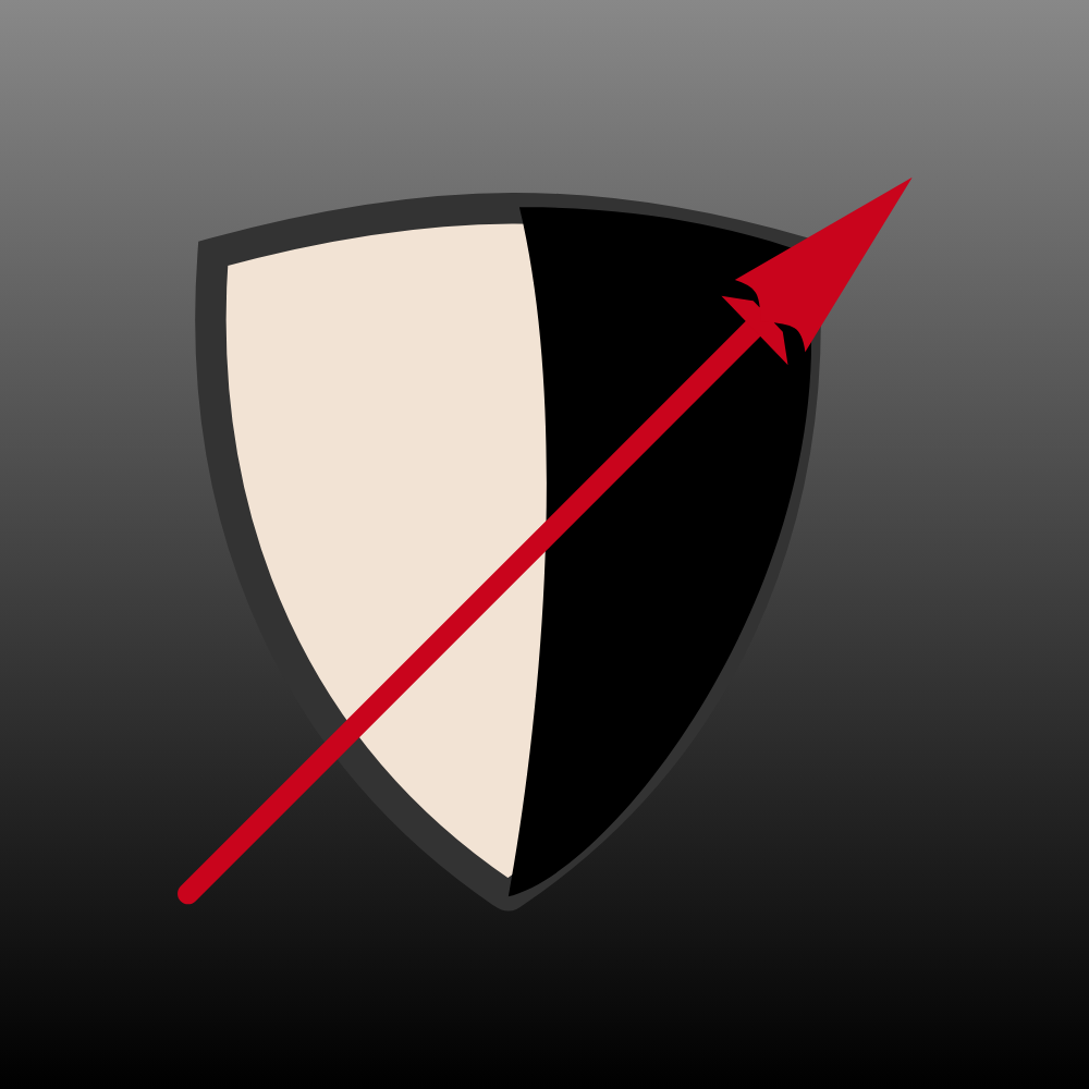 Raised Shield with Spear. Mission Before Self. Friends of the Colonel.