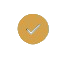 A yellow checkmark inside a yellow circle.