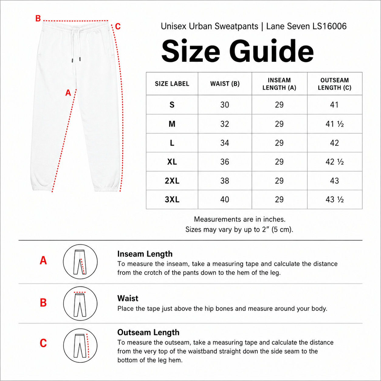 Unisex Urban Sweatpants | Lane Seven LS16006.png