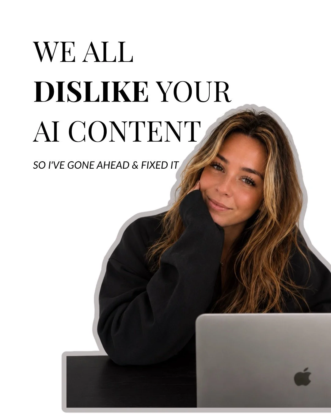 We all dislike (well hate) AI content, so I redesigned one to prove a point! Swipe to see 👀