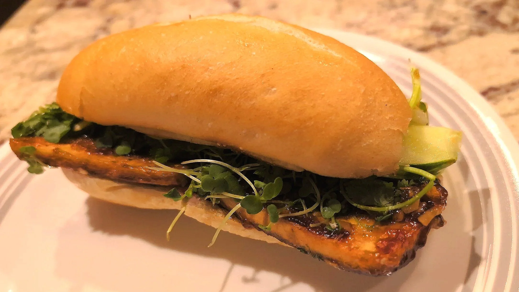 Orange Teriyaki Tofu Banh Mi
