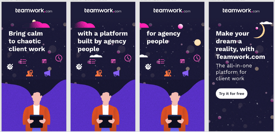 Teamwork Dream work banner ad 2.webp