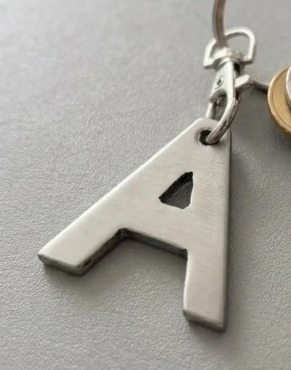 Custom Metal Letter Keychain