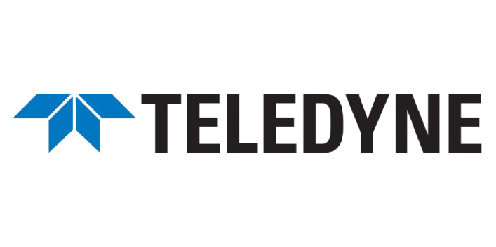 Logo of Teldyne, featuring geometric shapes in blue and gray alongside the company name in bold black and gray letters.