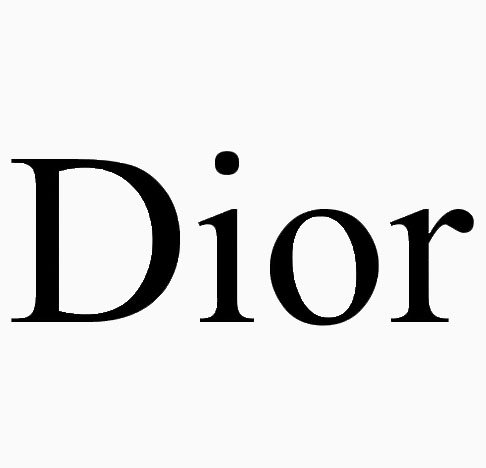 The word 'Dior' written in black text on a white background.