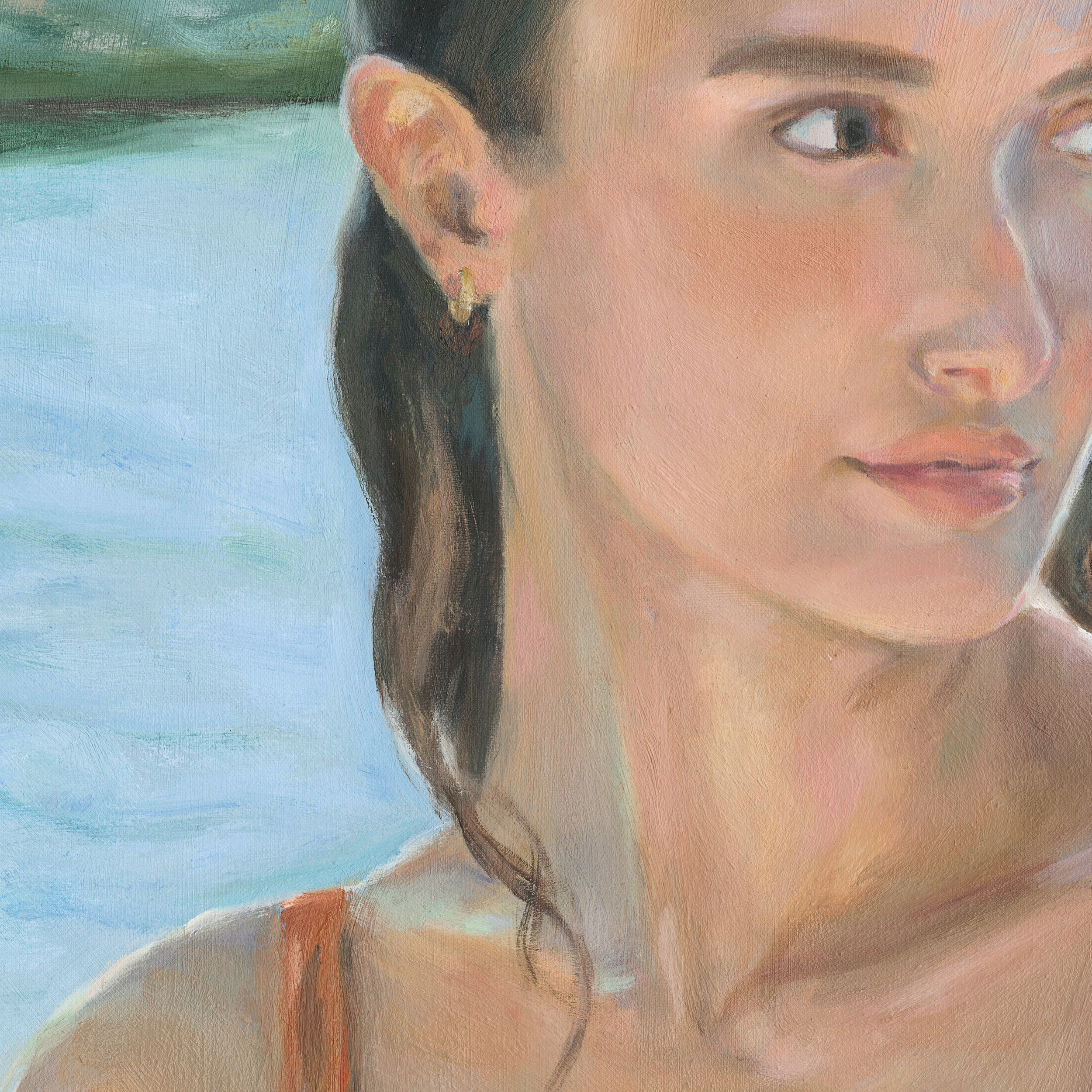 Swimmer in an Orange Suit  •  Surface Detail