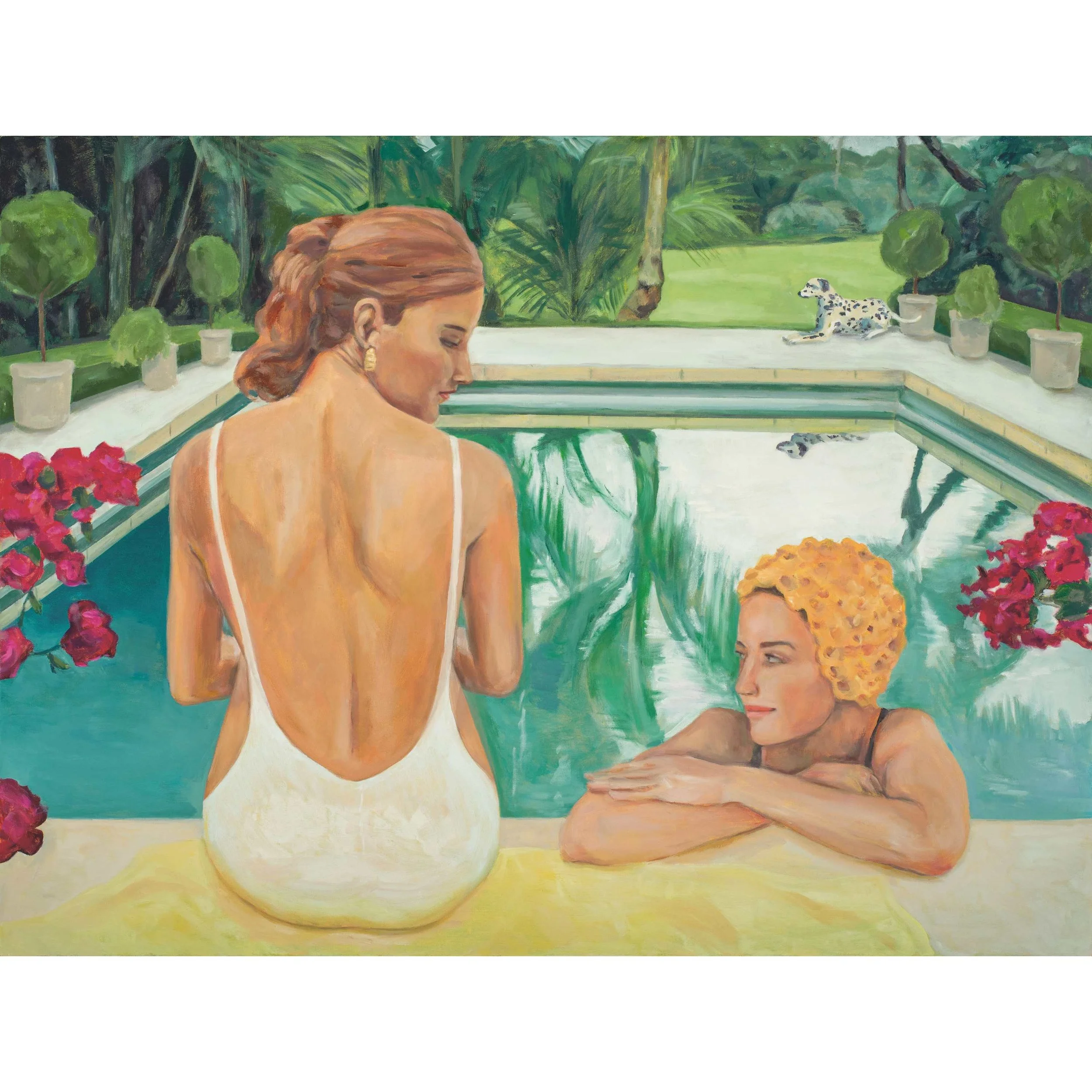 The Swimmers, 2024 • Oil on Archival Canvas • 36 × 48 inches • Studio Archive