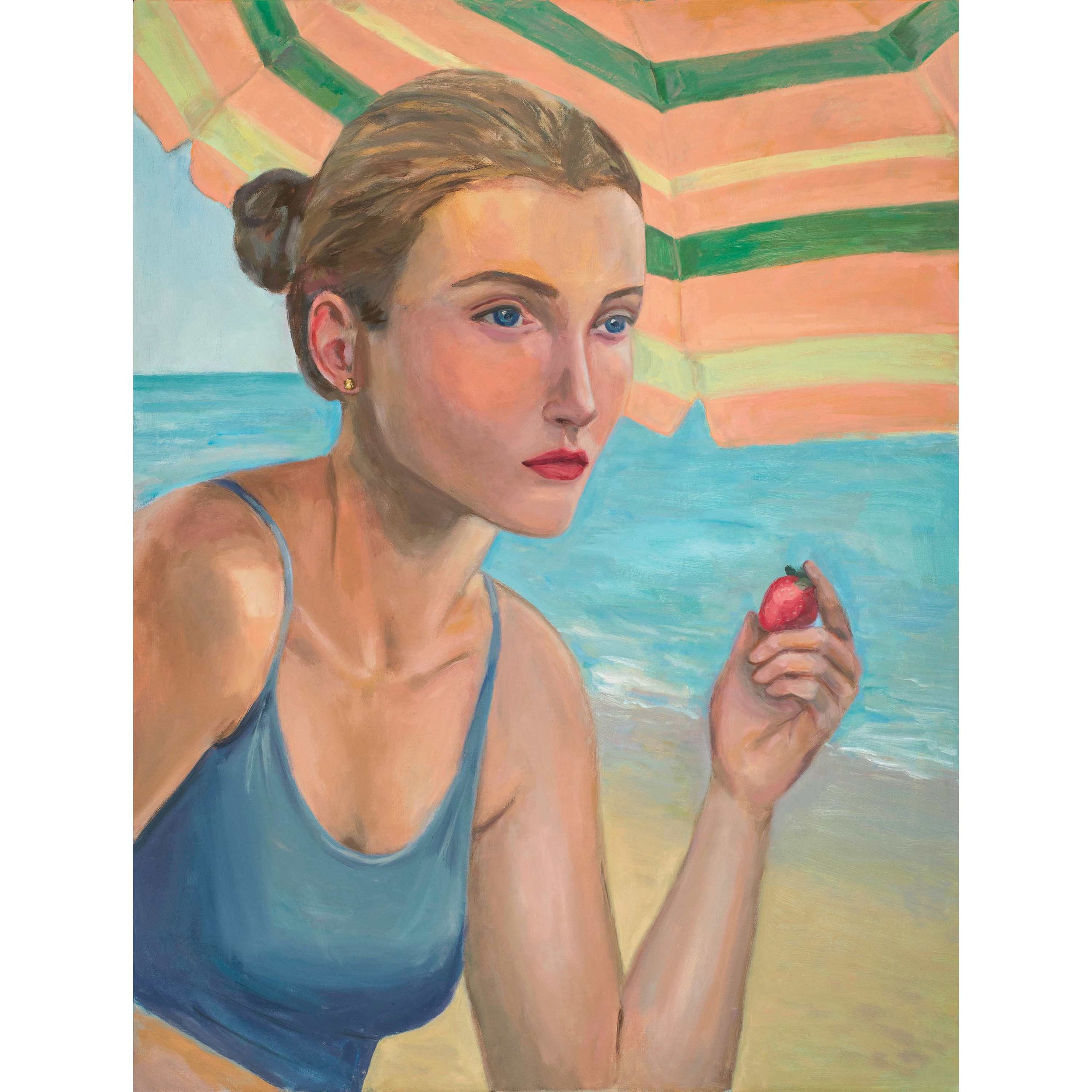 Beach Portrait, 2024 • Oil on Archival Canvas • 40 × 30 inches • The Primary Studio Archive