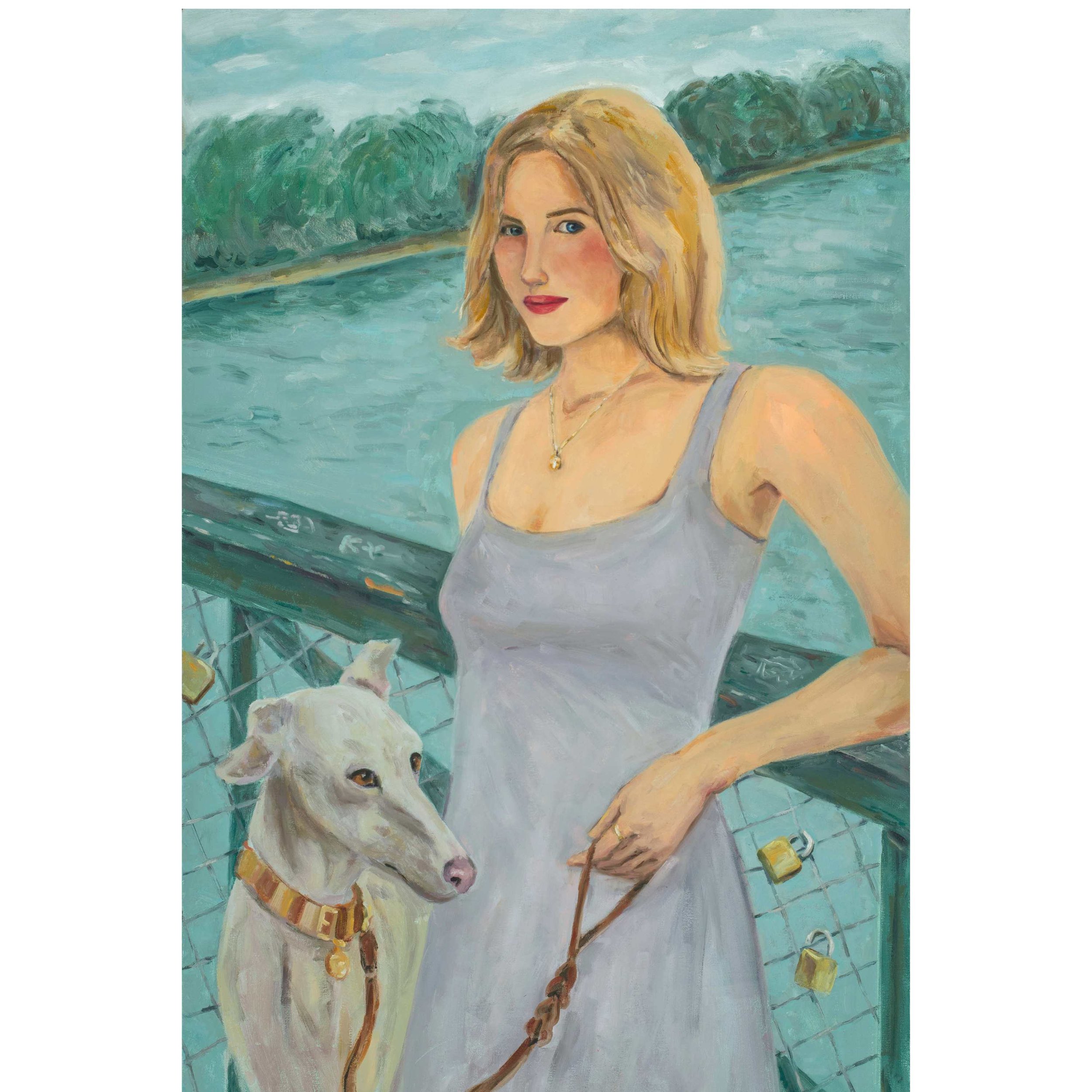 Love Lock Bridge, 2024 • Oil on Archival Canvas • 36 × 24 inches • Studio Archive