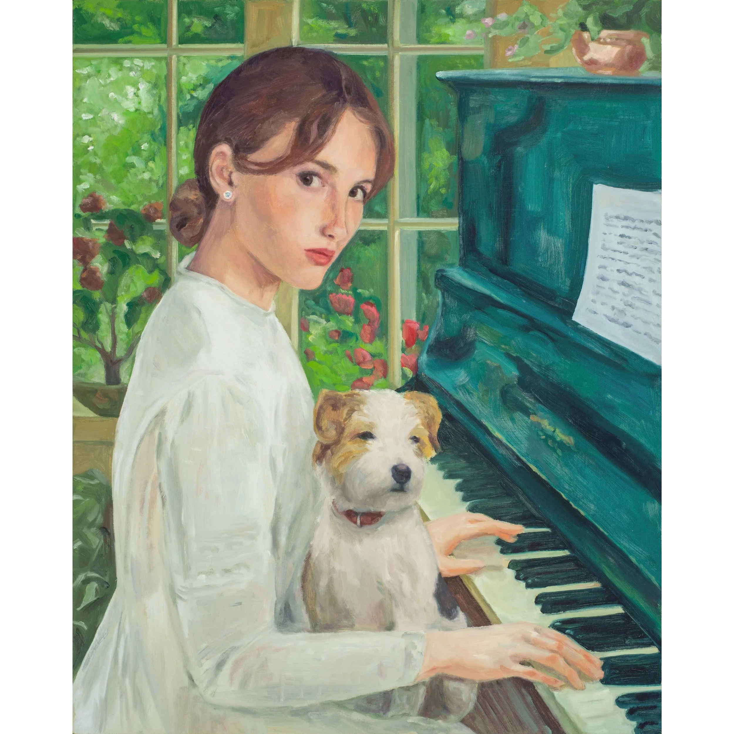 Piano Portrait, 2024  •  Oil on Archival Canvas  •  30 × 24 inches  •  Studio Archive