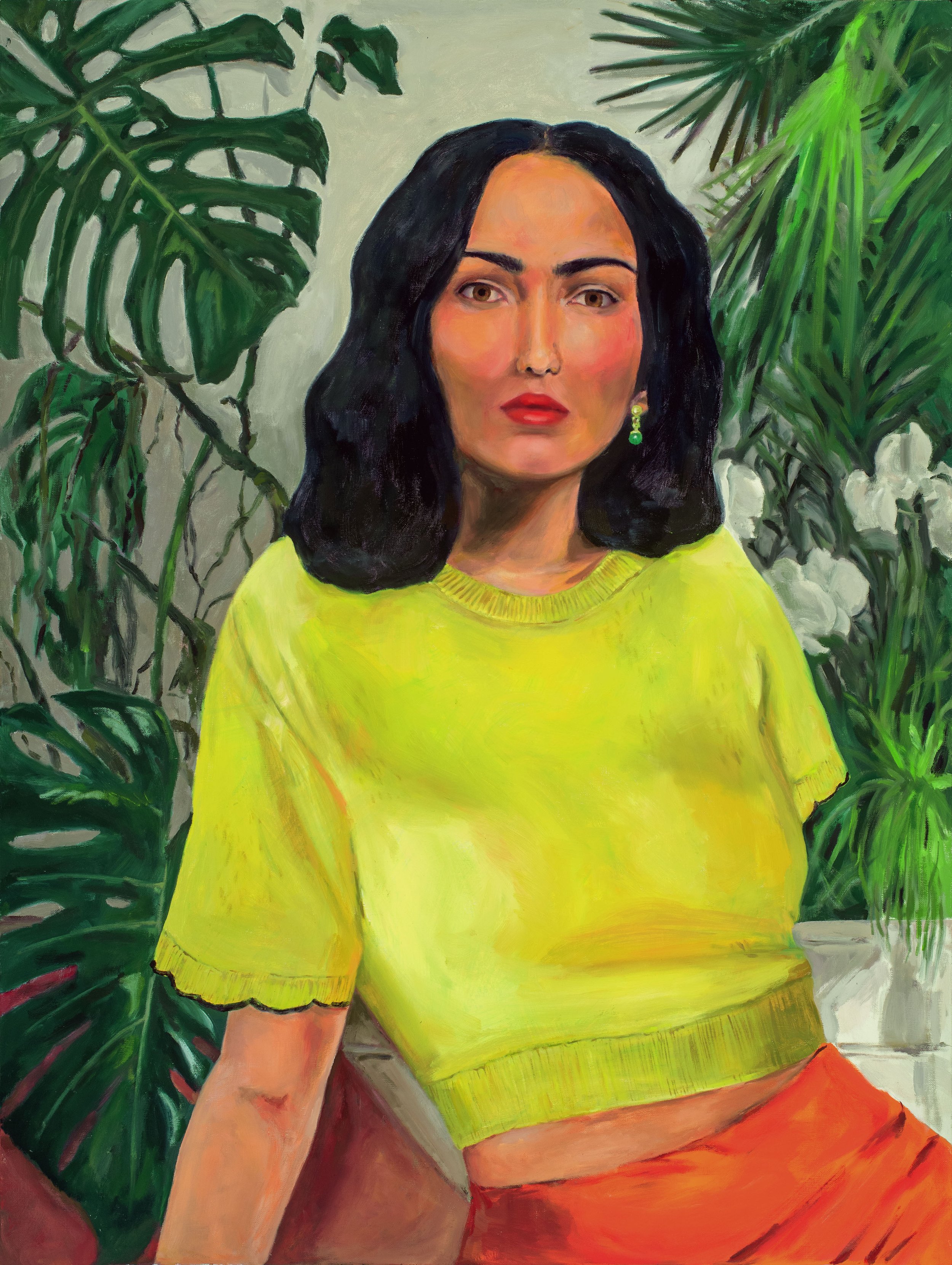 Portrait in Yellow Sweater, 2024
Oil on Archival Canvas
40 × 30 inches
