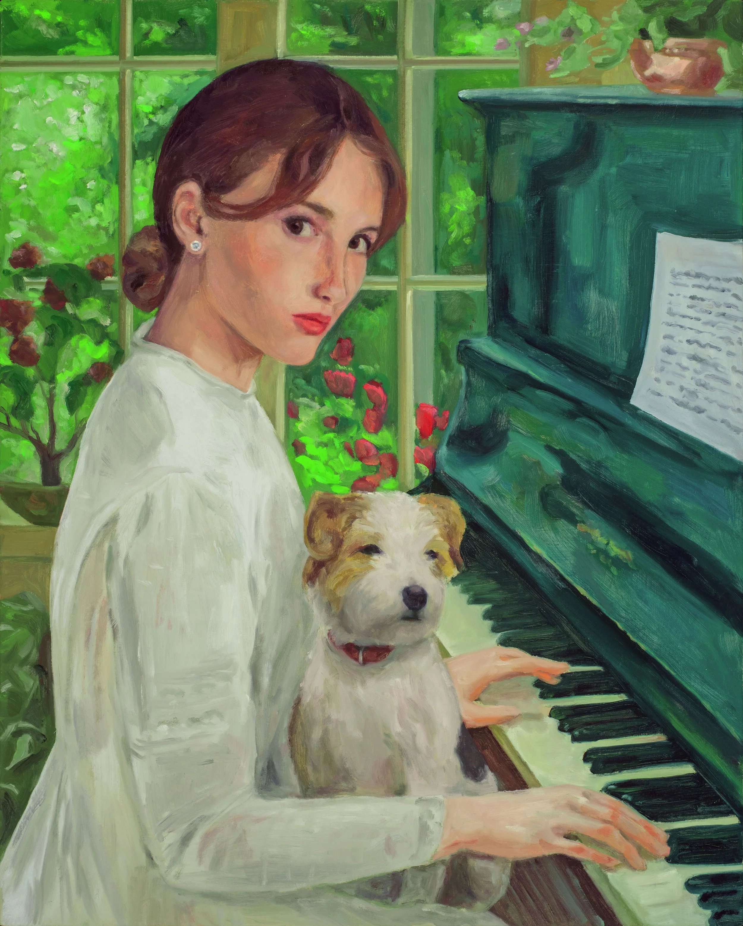 Portrait with Piano, 2024
Oil on Archival Canvas
30 × 24 inches