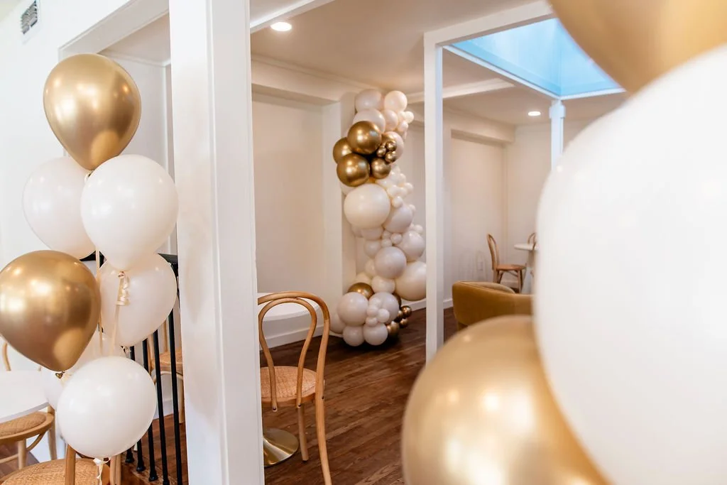Balloon decor at Leigh's in San Antonio