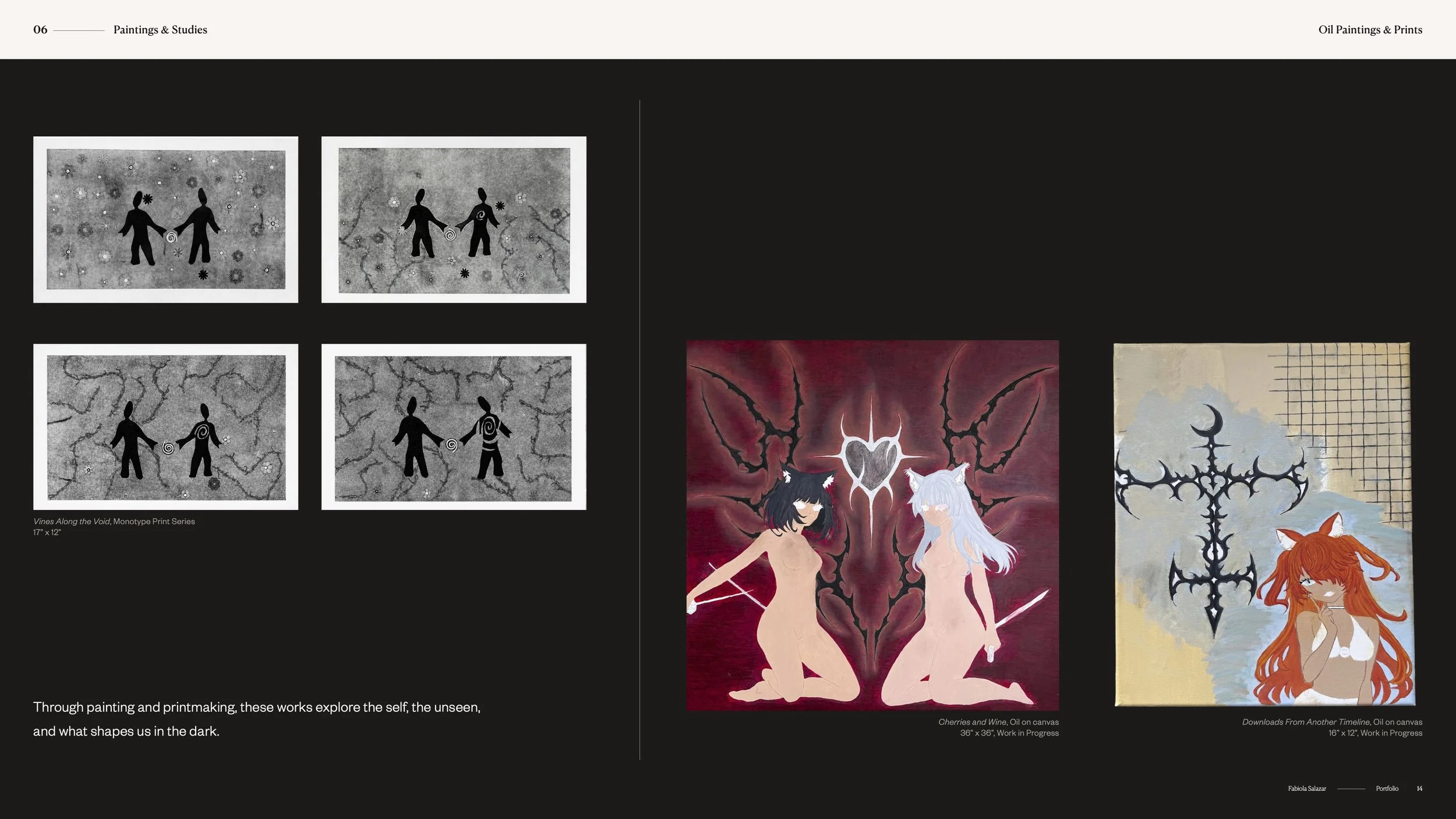 Original paintings exploring connection, adversity, identity, and the unseen.