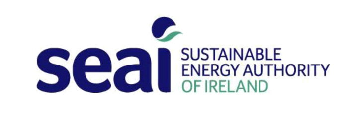 Seal logo with text 'Sustainable Energy Authority of Ireland' and a stylized wave symbol.
