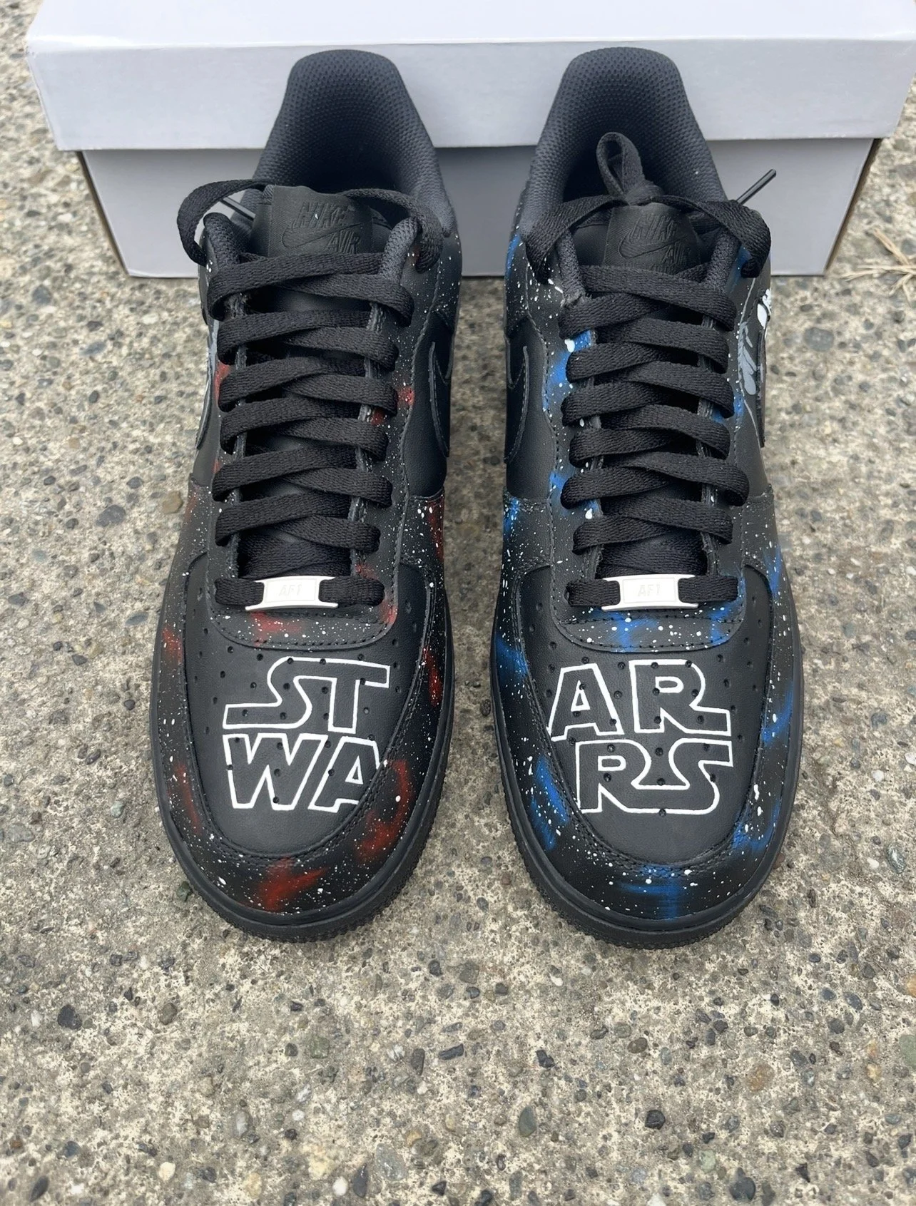 Hand-painted Star Wars themed Nike Air Force 1 custom sneaker by One Sole Customs