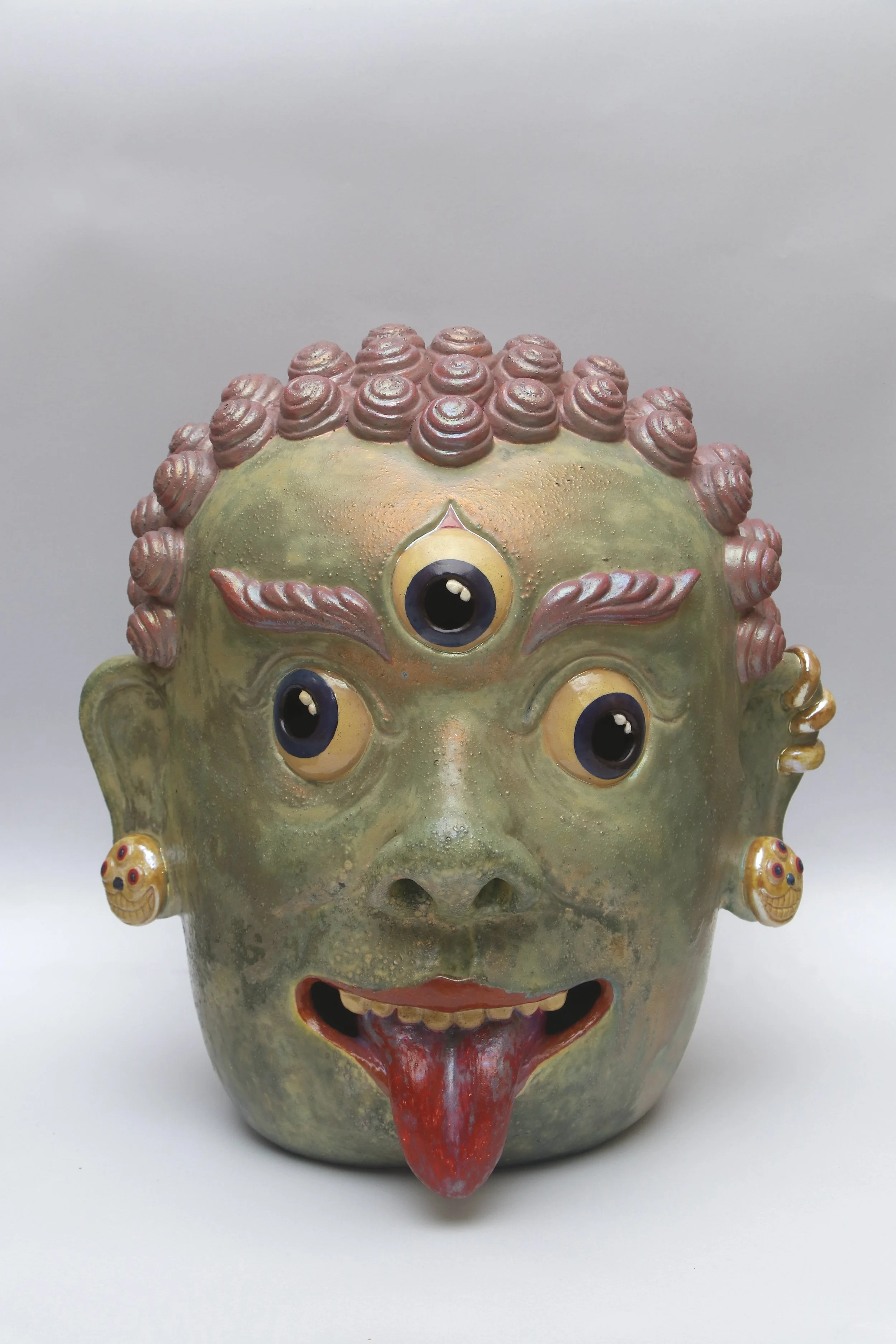Khyāh I Ceramic, In-glaze lustre, Underglaze I 40 x 38 x 30 cm I 2025