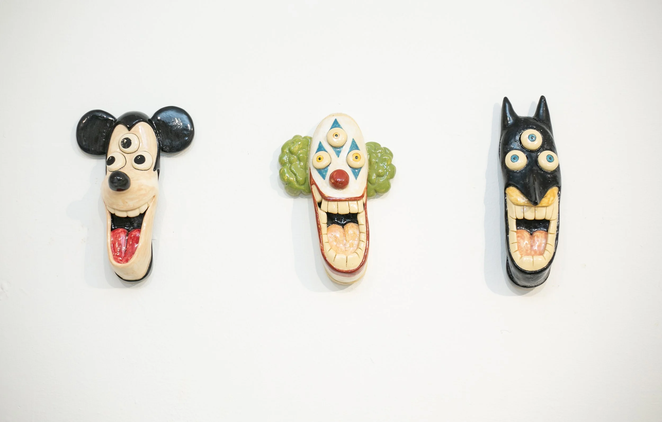 Jutta I Ceramic, Underglaze I approx. 7cm x 9cm x 28cm each I 2020 