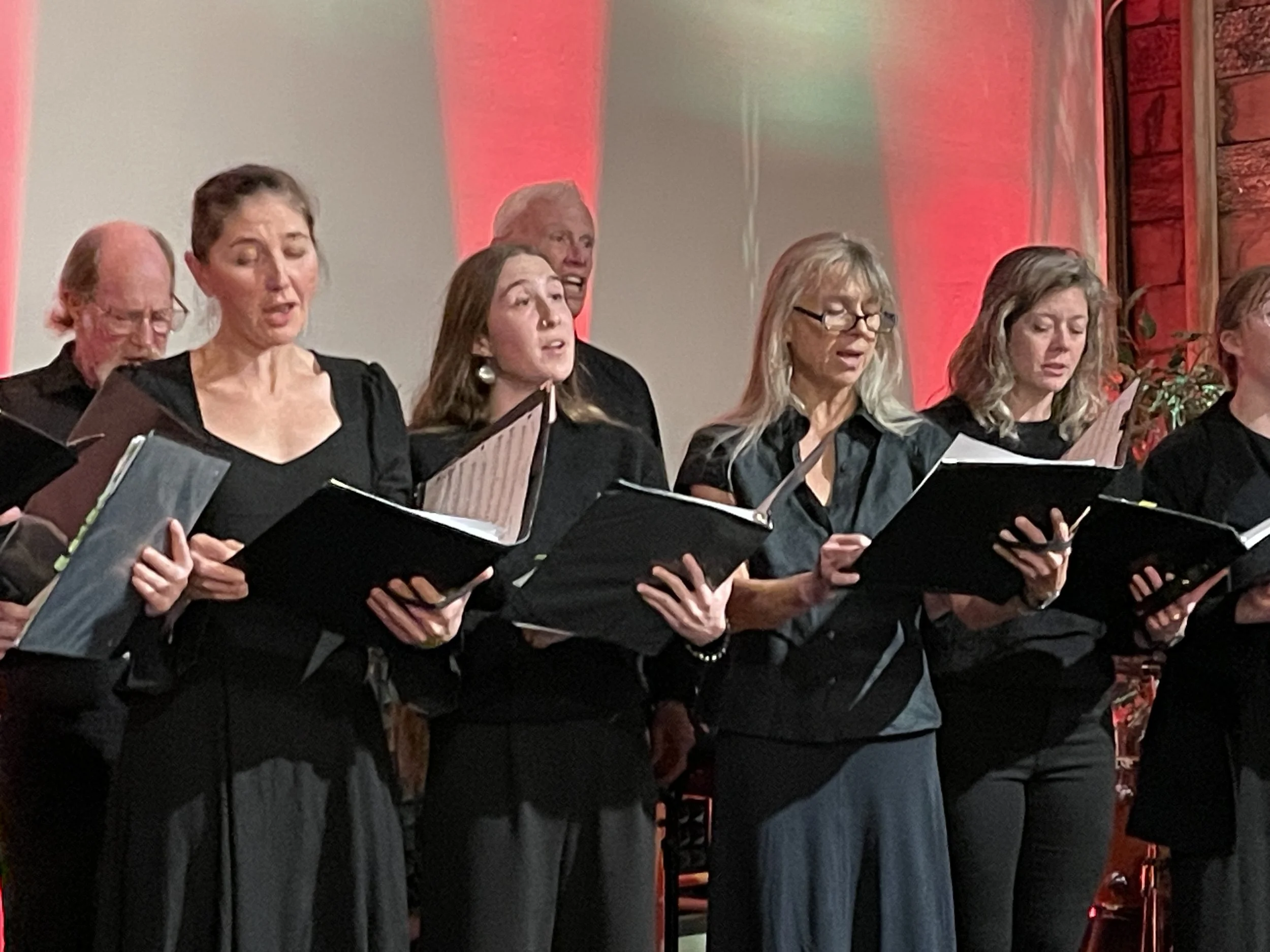 CGOA - Voci Community Choir singing at a concert at The Ruins