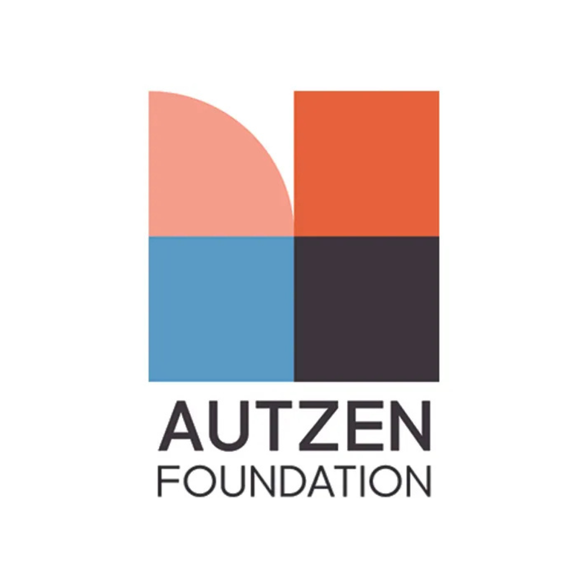 Logo of the Austin Jewish Foundation featuring a stylized hexagon with colored sections and text beneath.