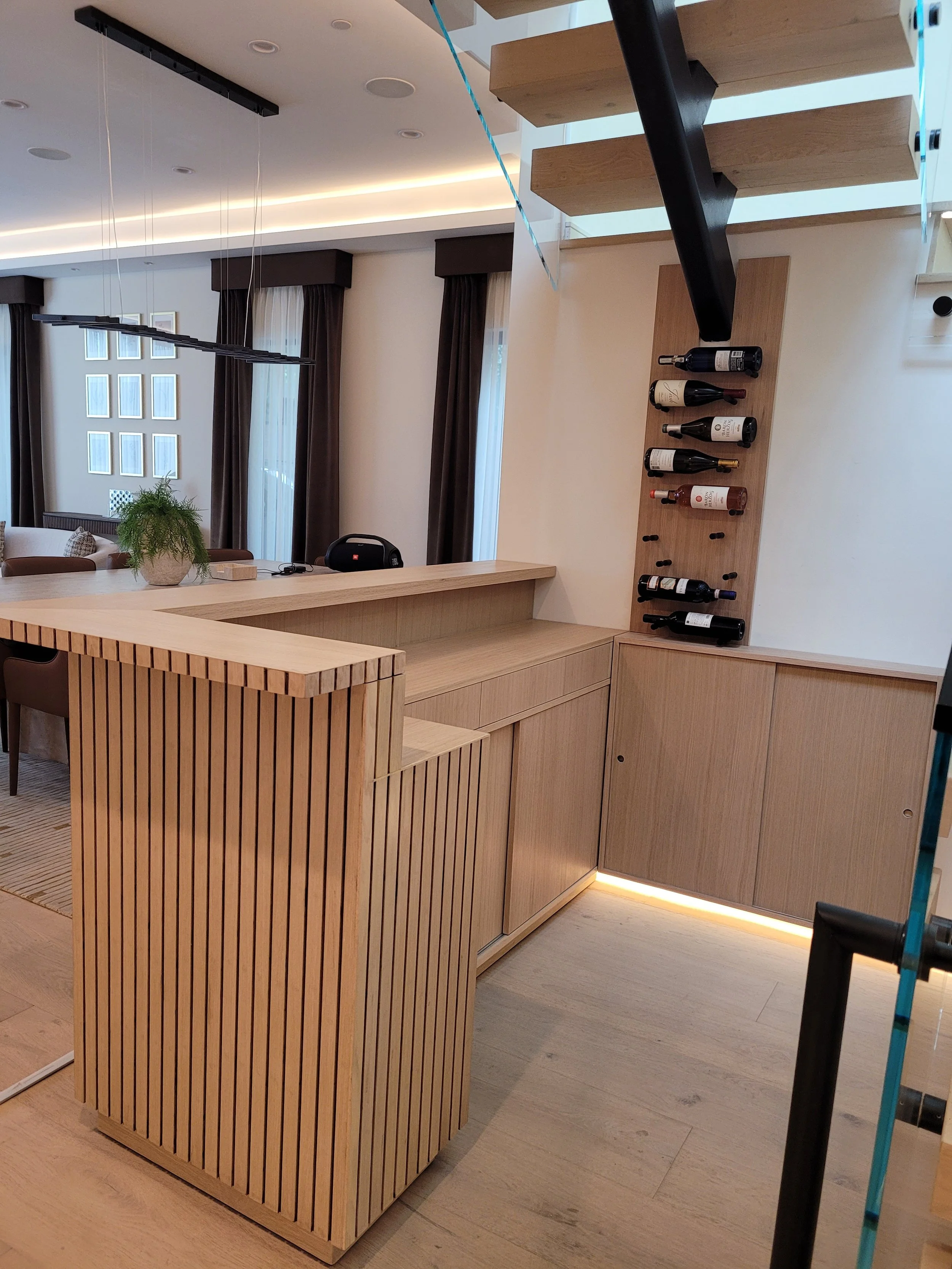 Custom Wood Bar with Wine Wall - Final Side.jpg
