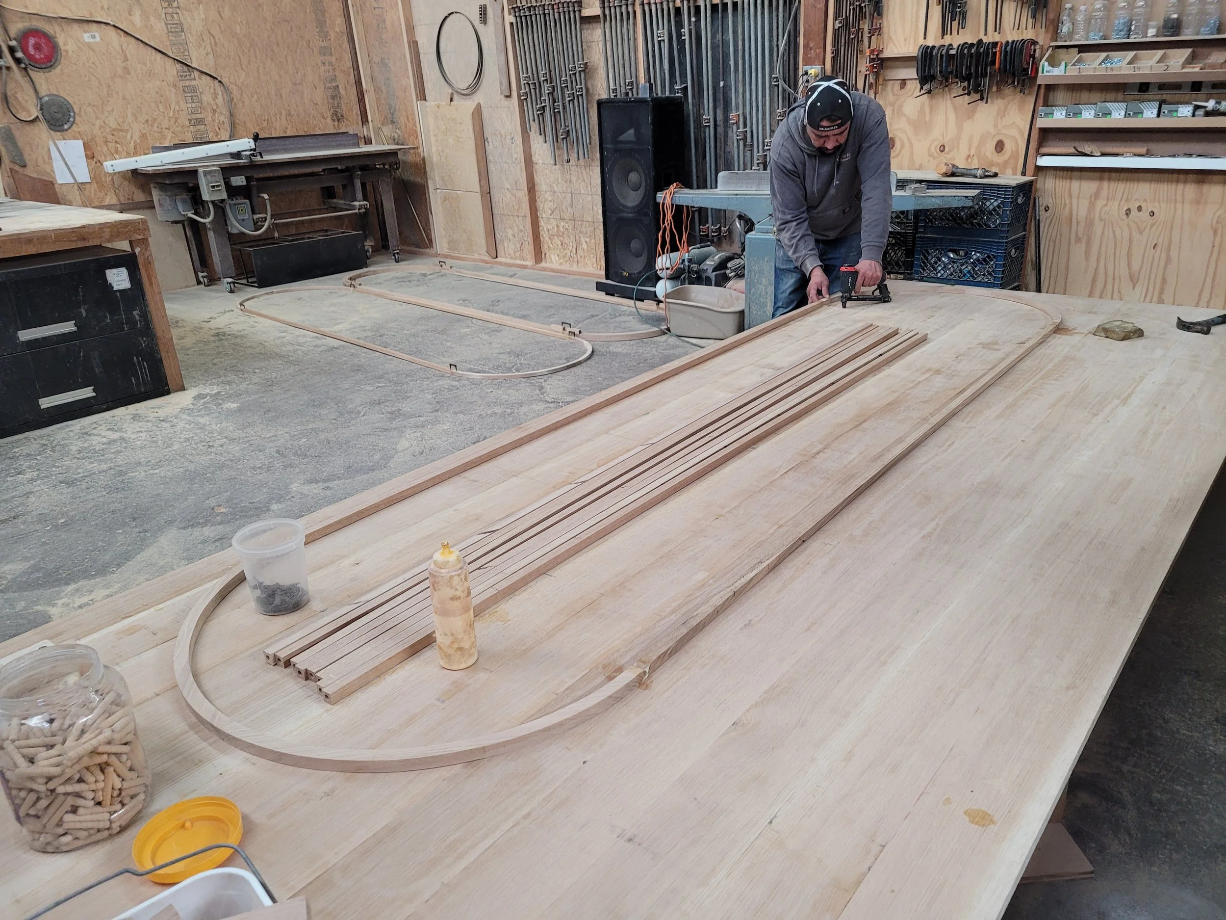 CUSTOM DINING TABLE PROJECT - PIECE BY PIECE 
Building the base frame