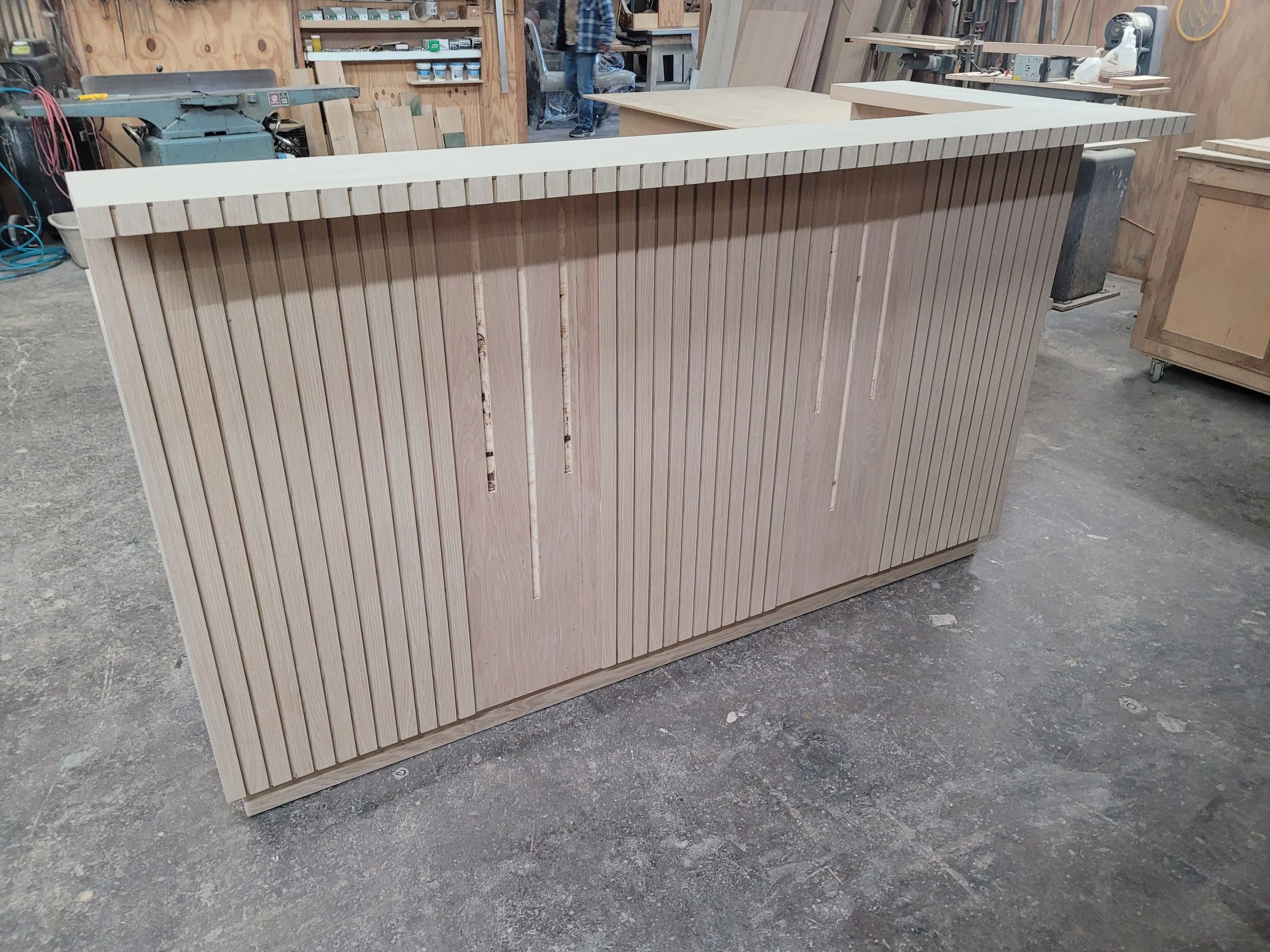 Custom Wood Bar with Wine Wall - phase 1.jpg
