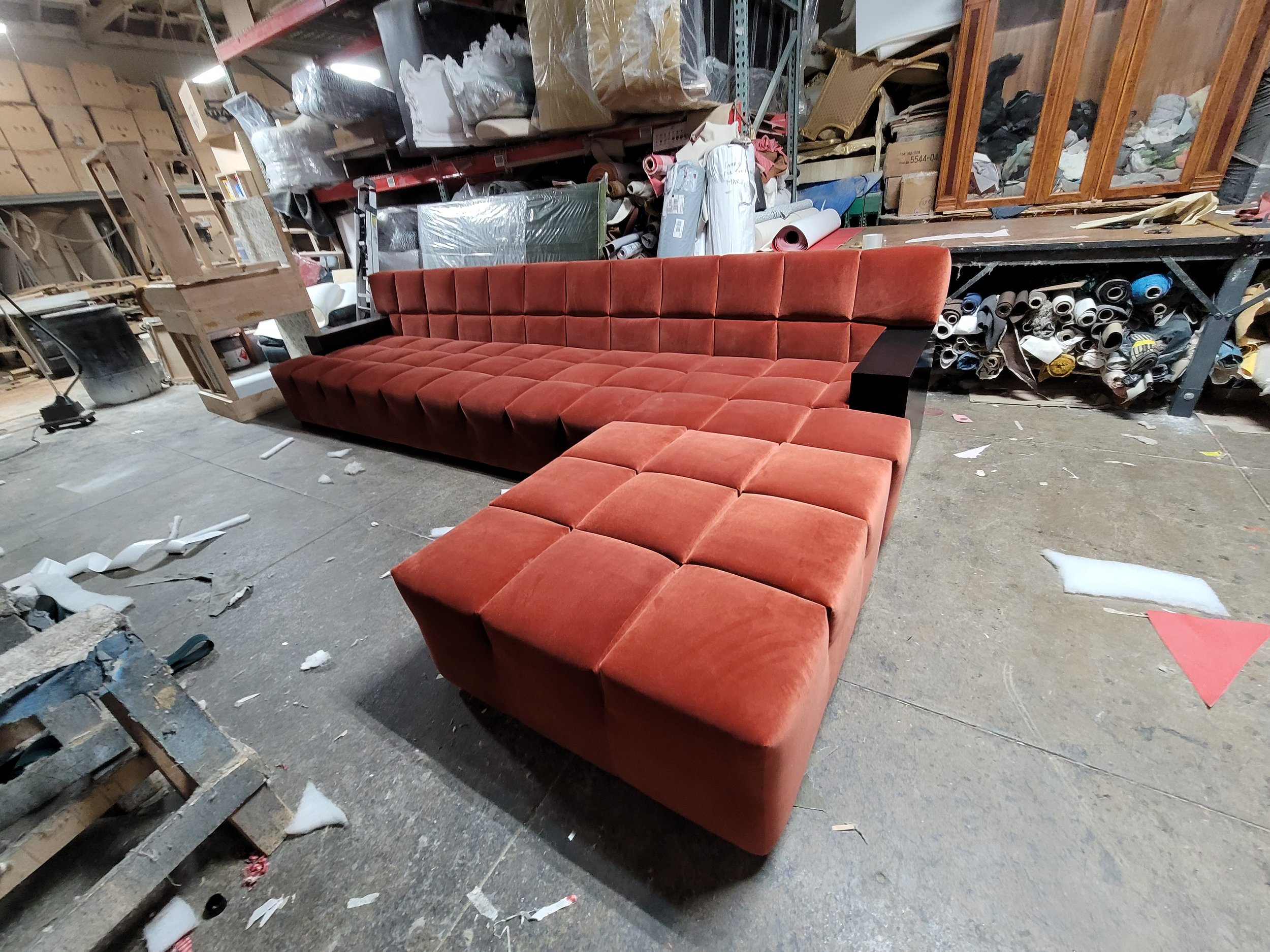 Armless Velvet Sectional with Ottoman.jpg