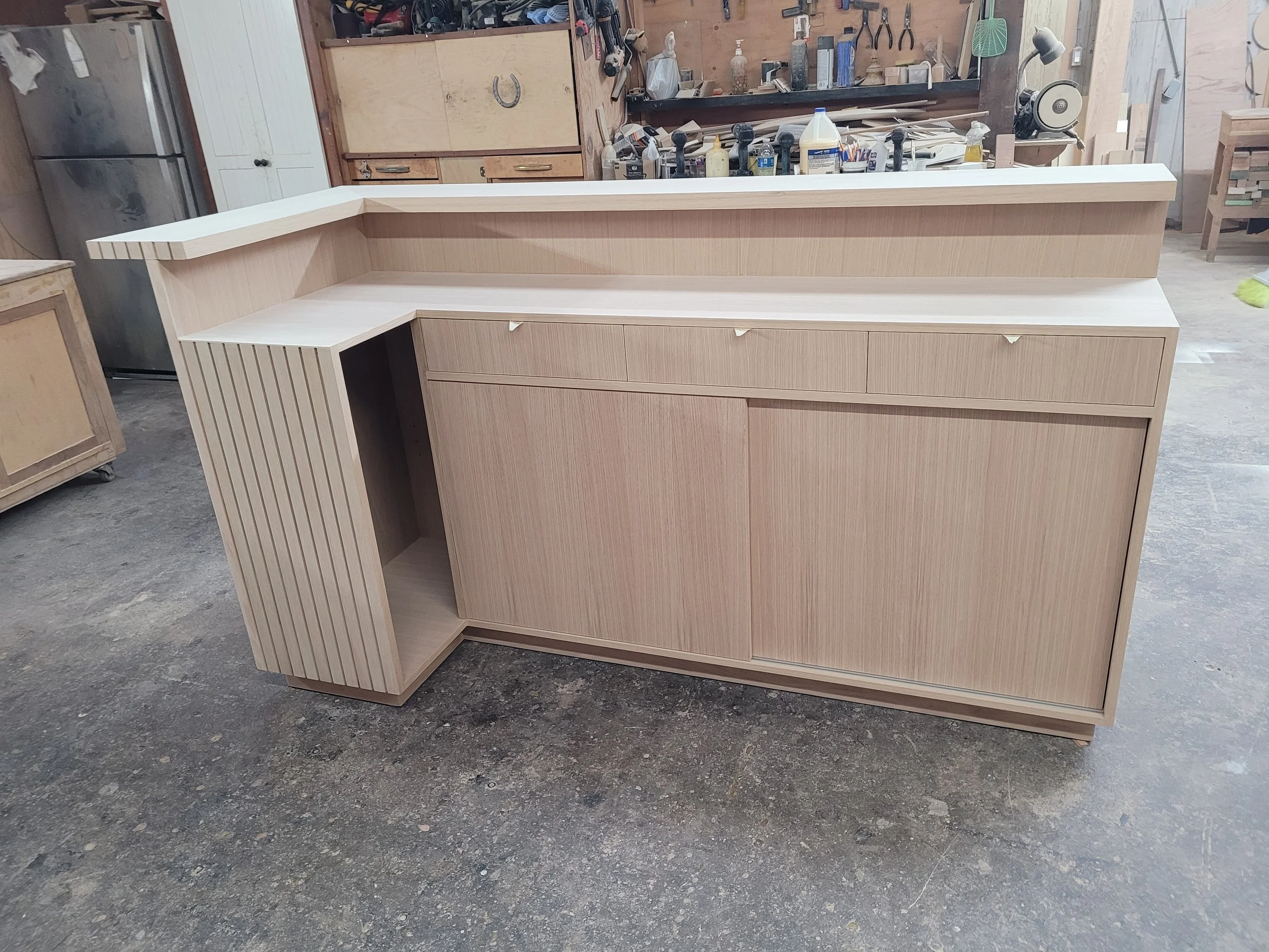 Custom Wood Bar with Wine Wall - phase 2.jpg