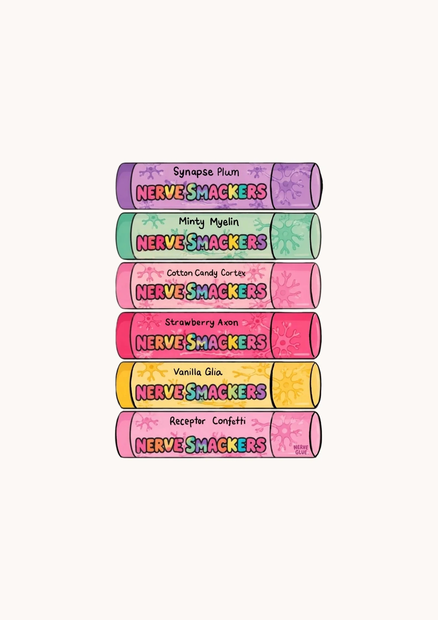 Nerve Smackers Stack Sticker