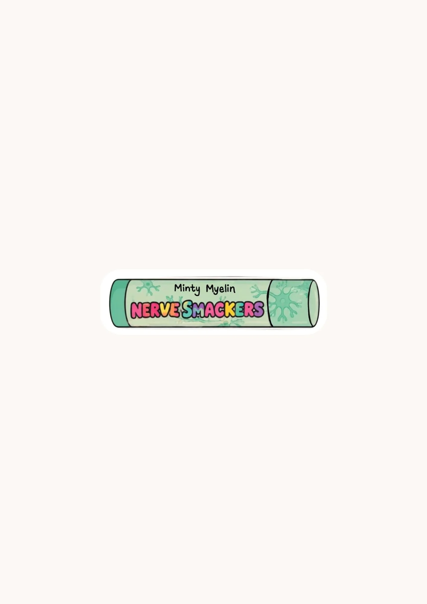 Minty Myelin Nerve Smackers Sticker