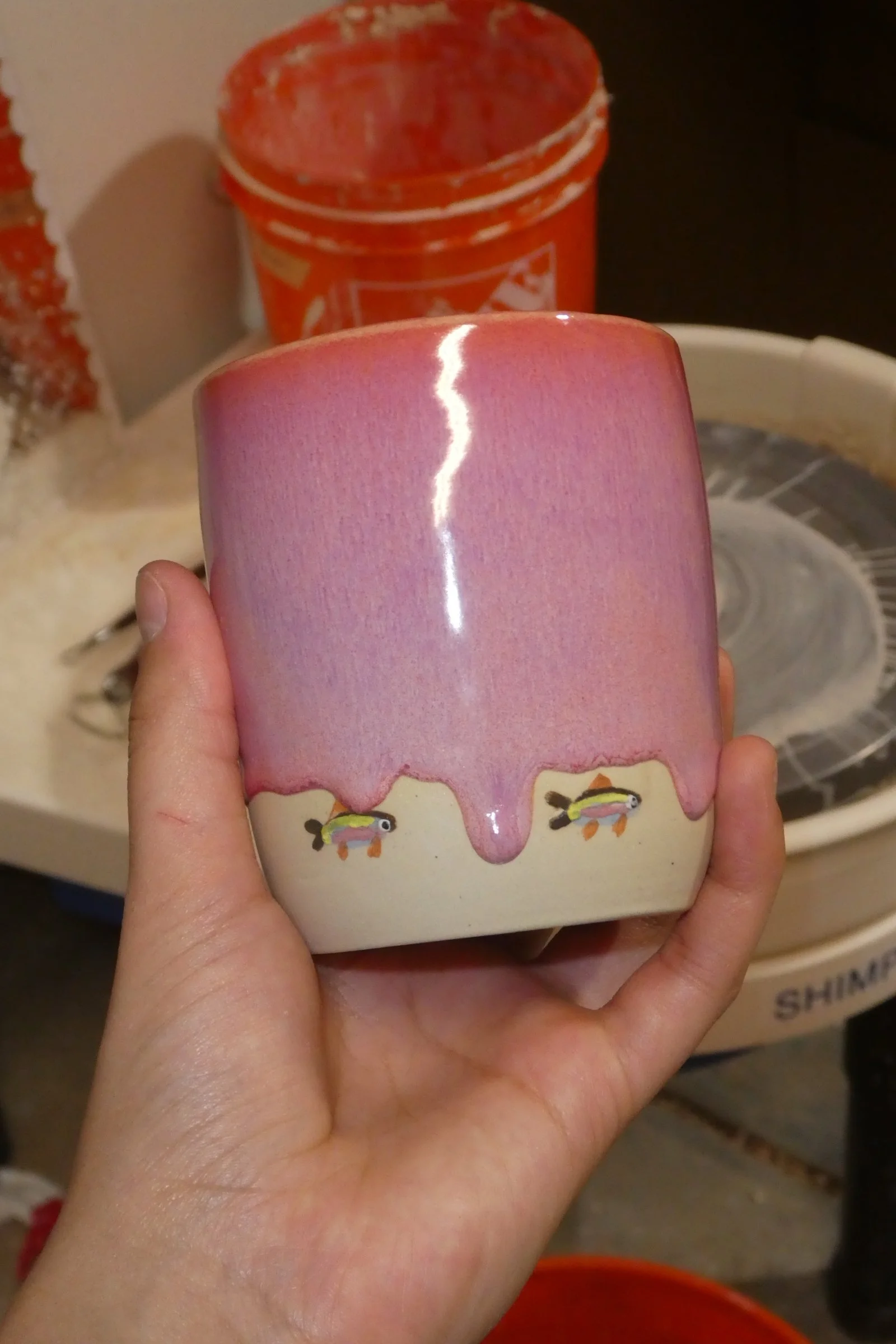 mini fishies cup (oops)
