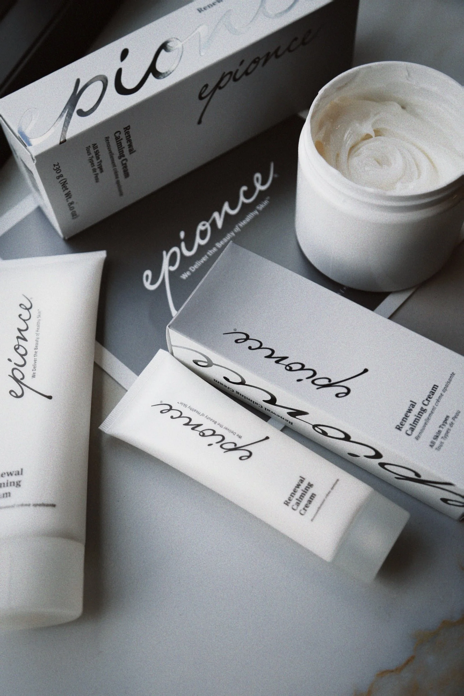 Professional skincare products available at NYBGC for calming sensitive skin, strengthening the skin barrier, and supporting healthy skin at home.