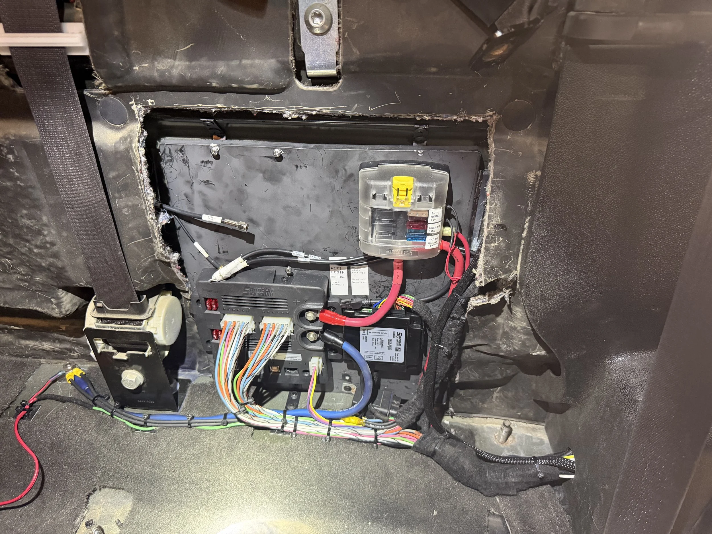 Plow truck lighting and WIFI control panel 