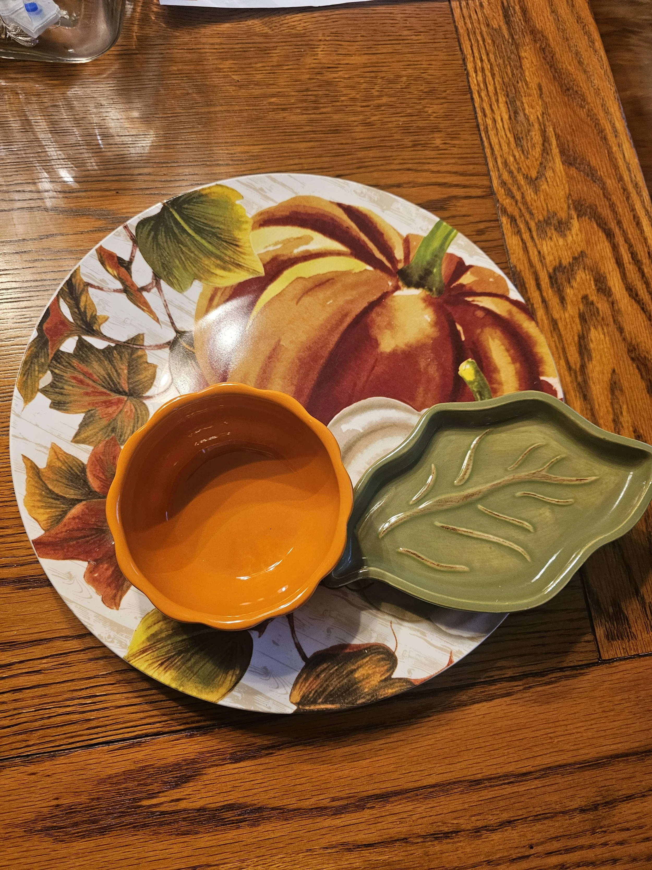 Harvest collection centerpiece candle holder